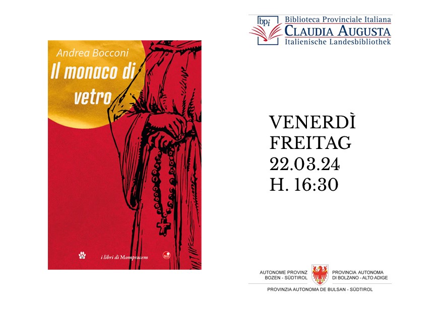 Presentazione del libro Il monaco di vetro a Bolzano