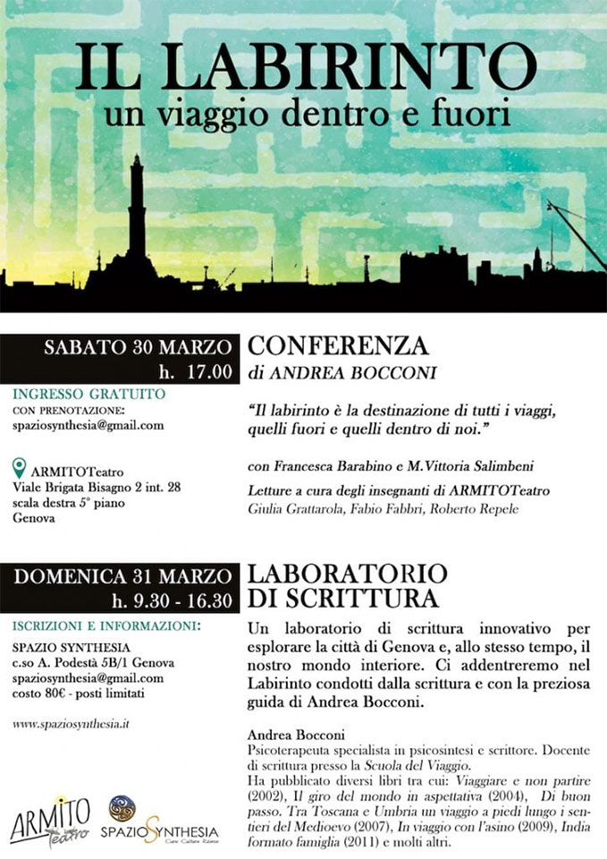 Laboratorio di scrittura con itinerario per la città di Genova - domenica 31 marzo 2019